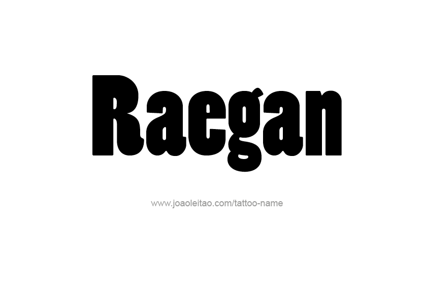 Tattoo Design Name Raegan   