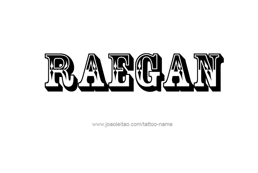 Tattoo Design Name Raegan   