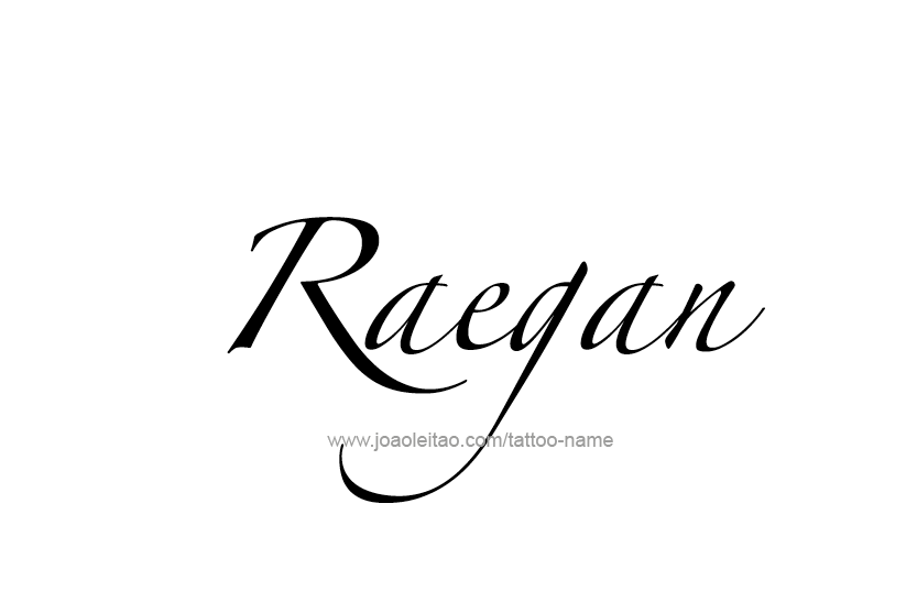 Tattoo Design Name Raegan   