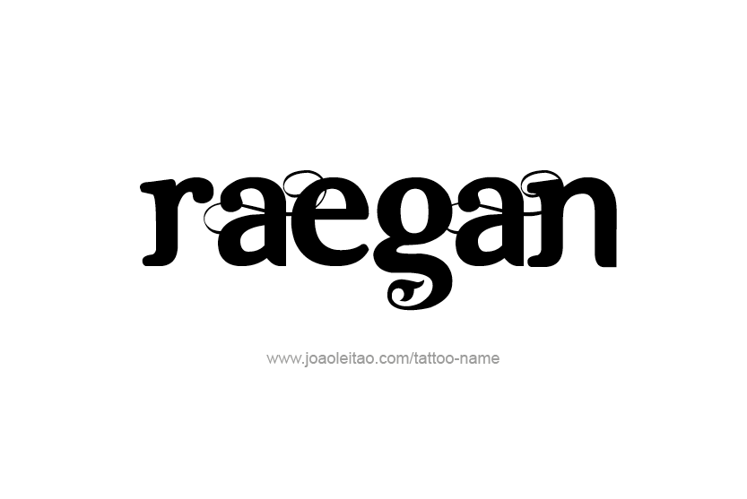 Tattoo Design Name Raegan   