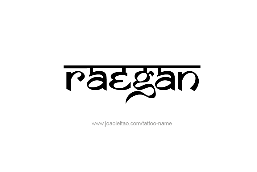 Tattoo Design Name Raegan   