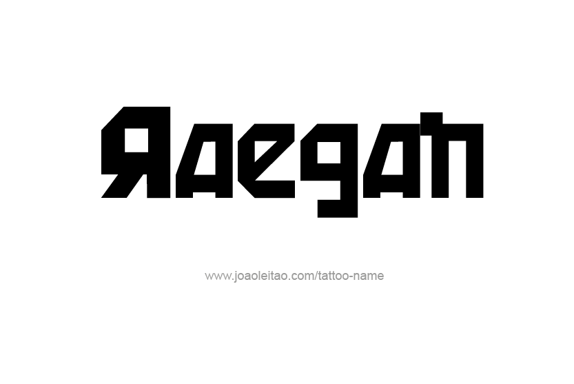 Tattoo Design Name Raegan   