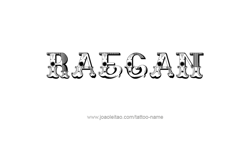 Tattoo Design Name Raegan   