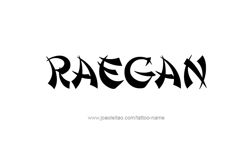 Tattoo Design Name Raegan