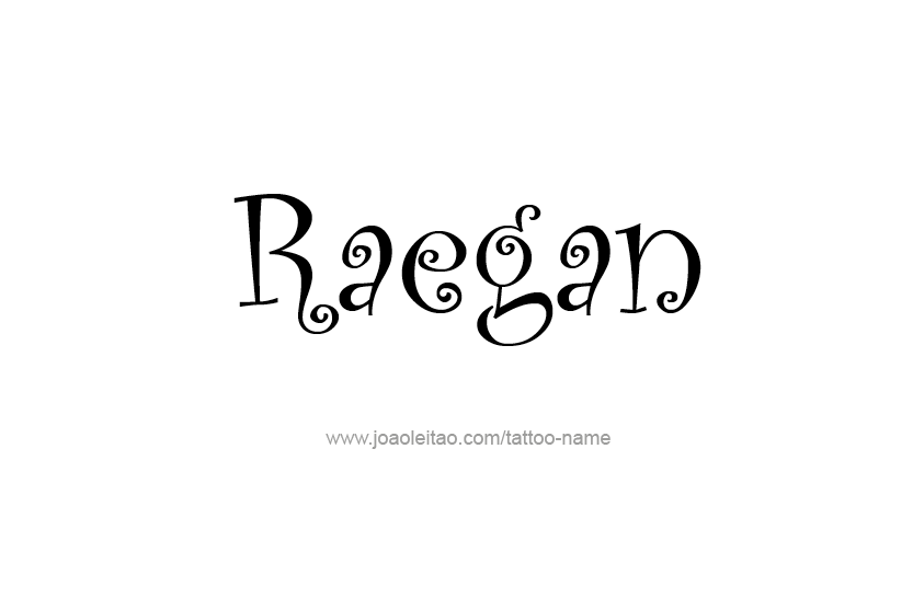 Tattoo Design Name Raegan   