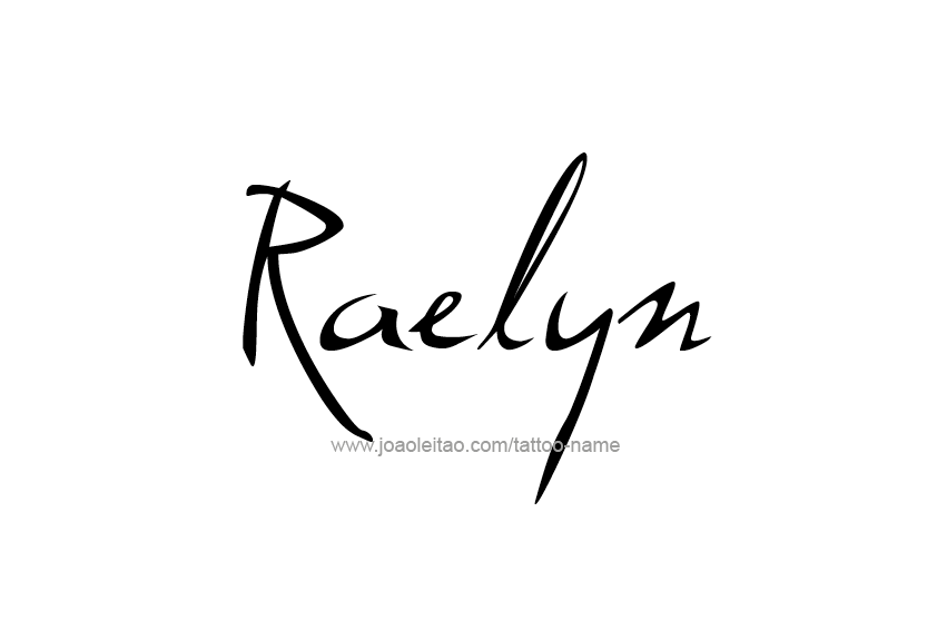 Tattoo Design Name Raelyn   