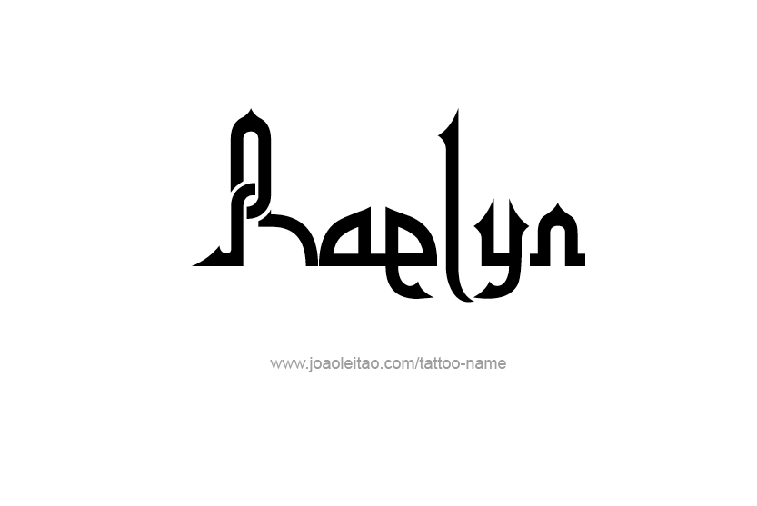 Tattoo Design Name Raelyn   