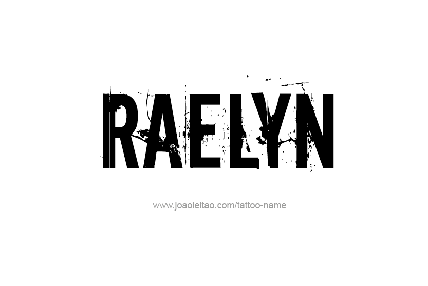 Tattoo Design Name Raelyn   