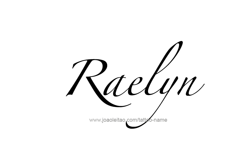 Tattoo Design Name Raelyn   