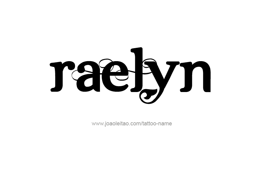 Tattoo Design Name Raelyn   