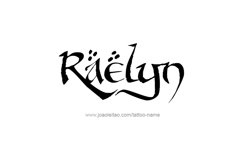 Tattoo Design Name Raelyn   