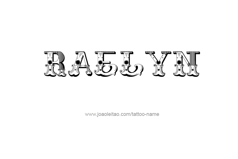 Tattoo Design Name Raelyn   