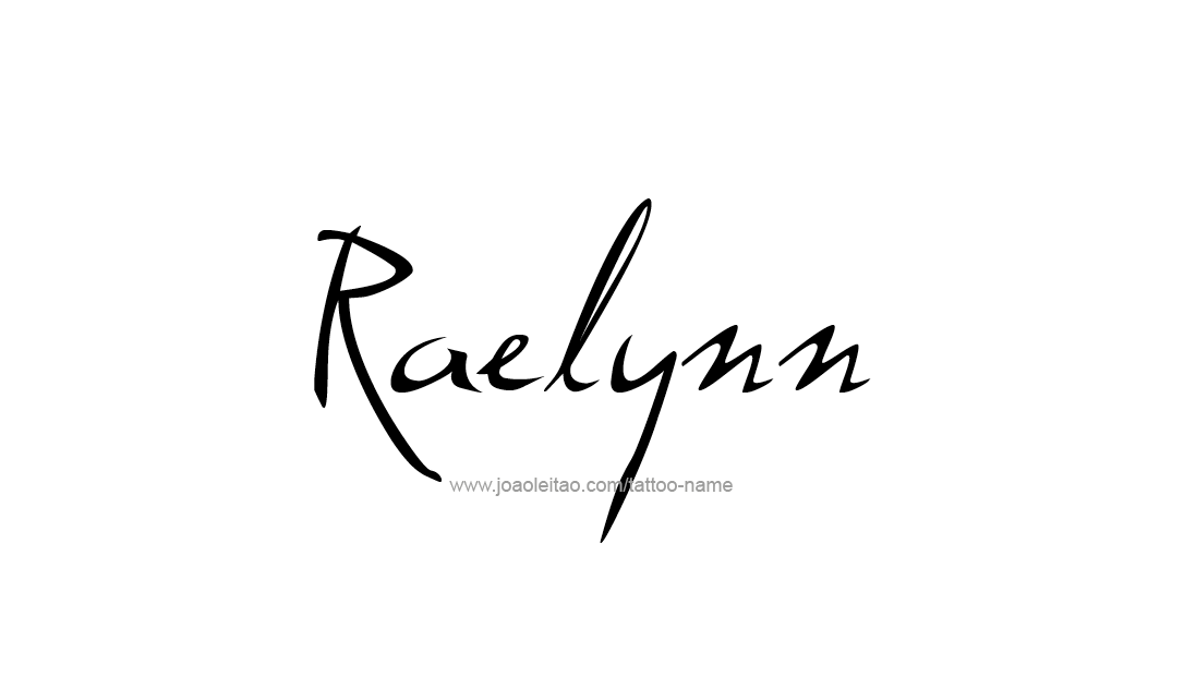 Tattoo Design Name Raelynn   