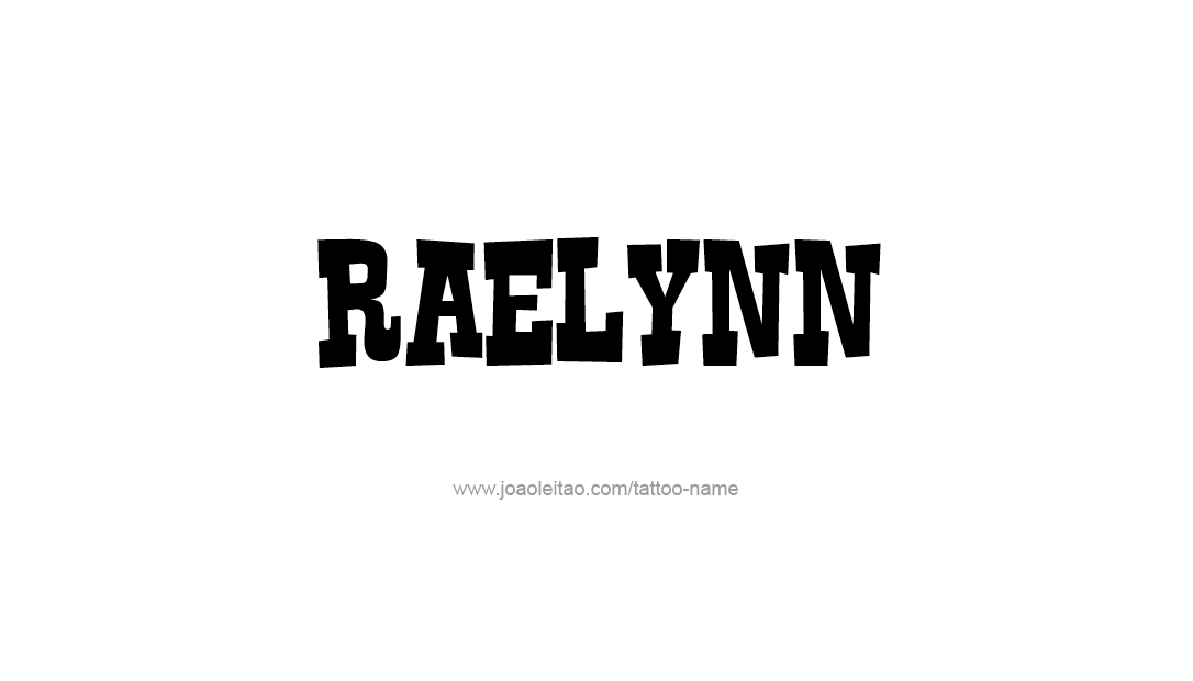 Tattoo Design Name Raelynn   