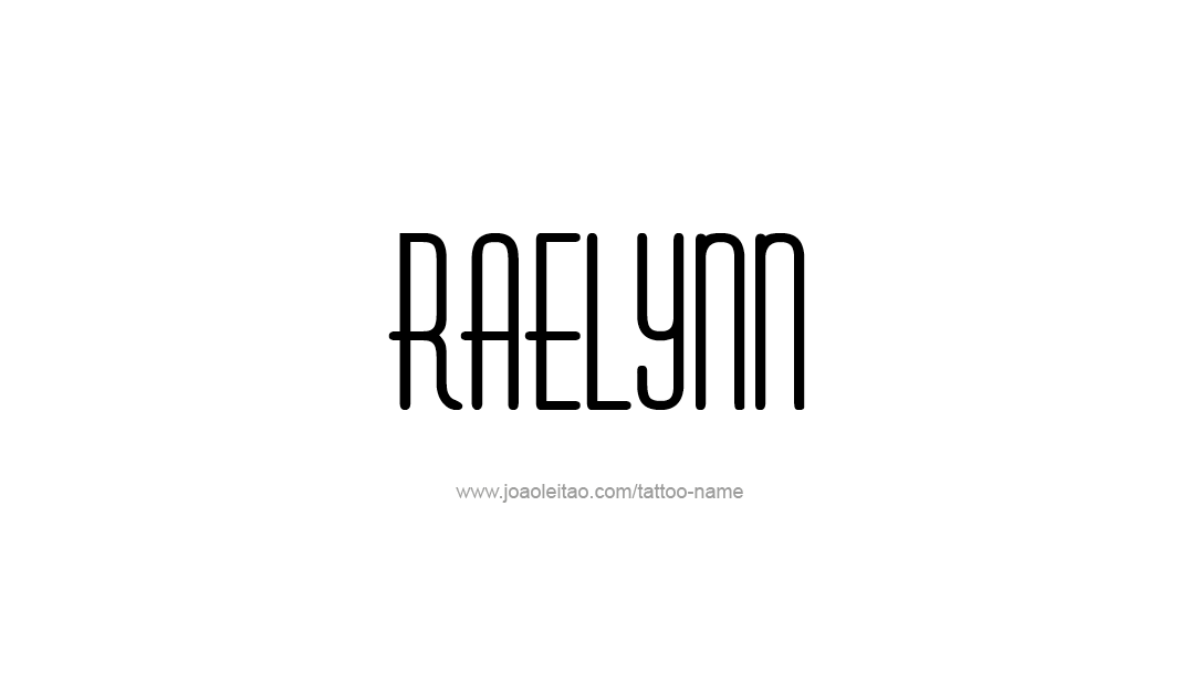 Tattoo Design Name Raelynn   