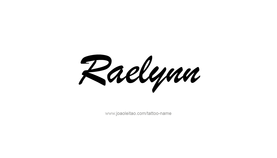 Tattoo Design Name Raelynn   