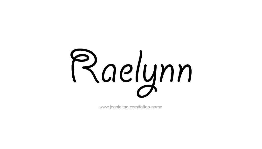 Tattoo Design Name Raelynn   