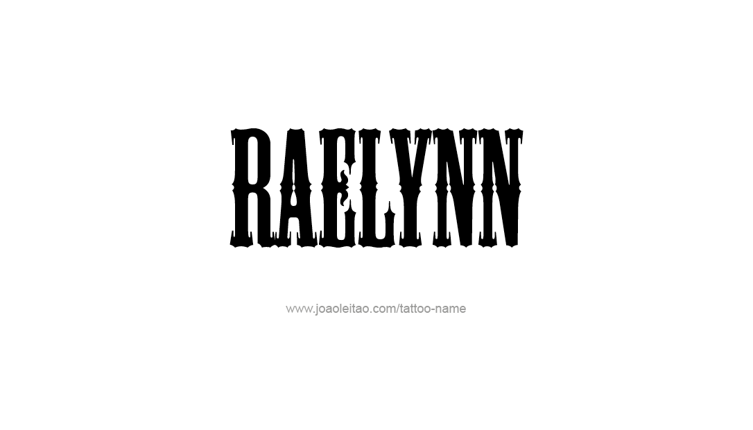 Tattoo Design Name Raelynn   