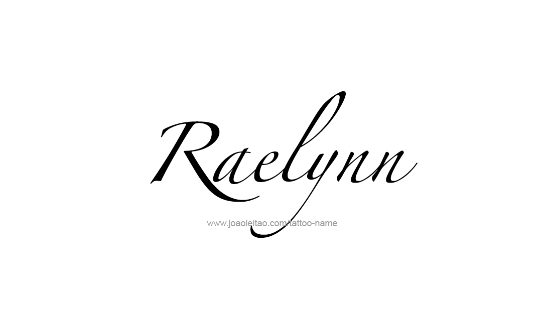 Tattoo Design Name Raelynn   