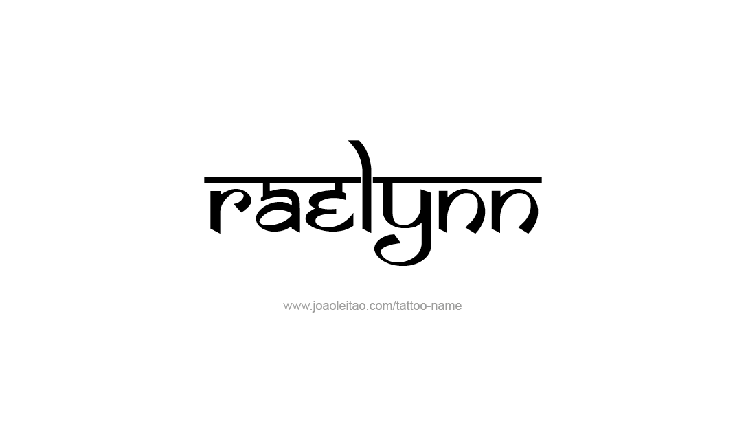 Tattoo Design Name Raelynn   