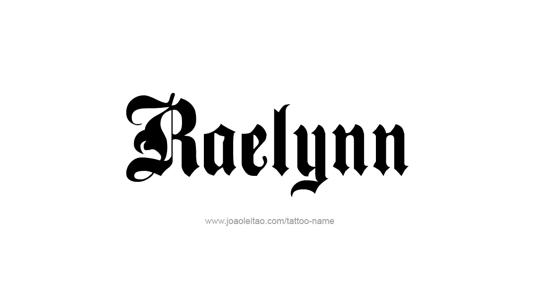 Tattoo Design Name Raelynn   