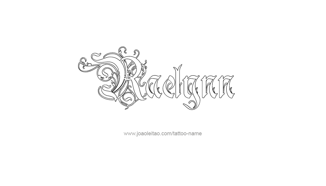 Tattoo Design Name Raelynn   