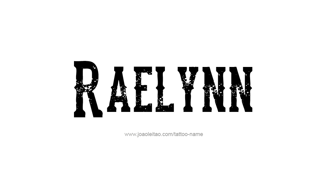 Tattoo Design Name Raelynn   