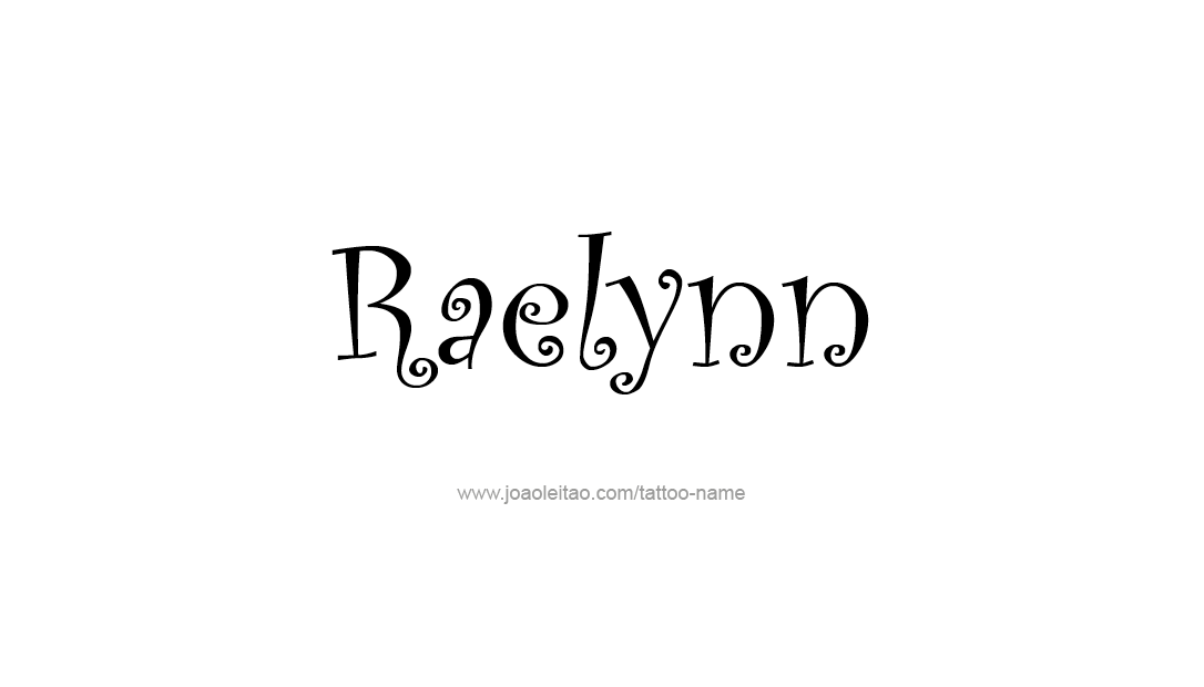 Tattoo Design Name Raelynn   