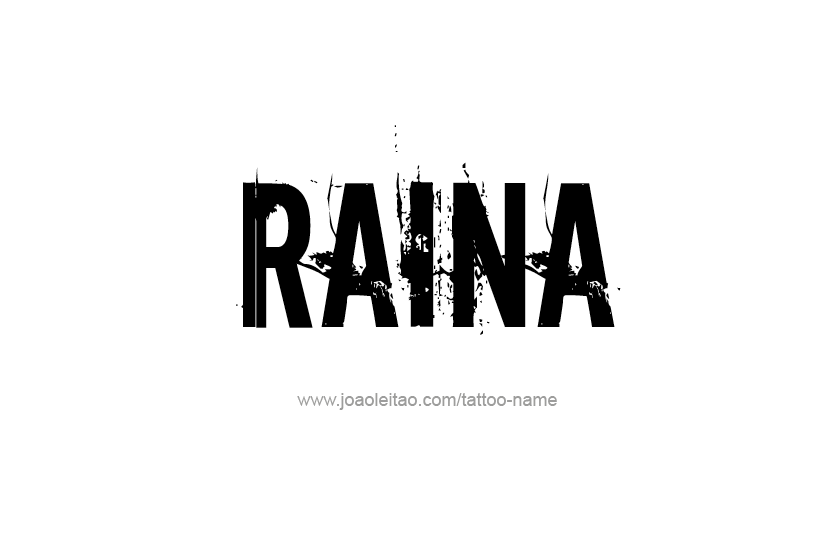 Tattoo Design Name Raina  