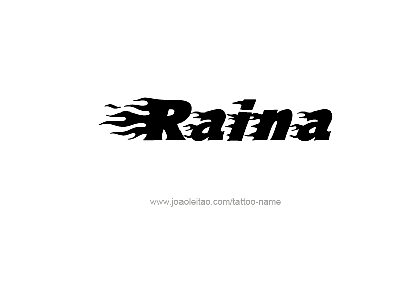 Tattoo Design Name Raina  