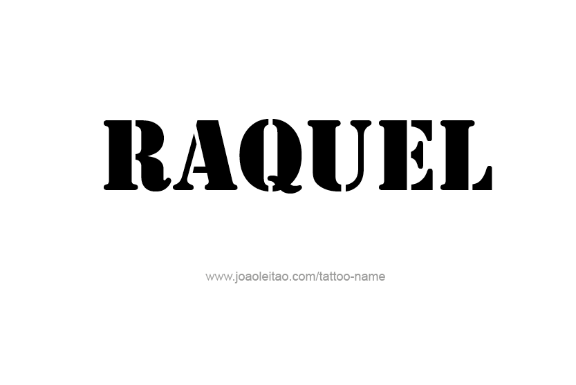 Tattoo Design Name Raquel  