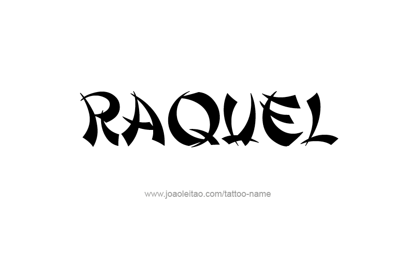 Tattoo Design Name Raquel