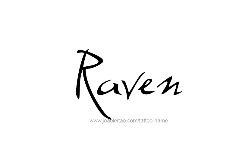 Raven Name Tattoo Designs Tattoos are permanent pieces of art 18. raven nam...