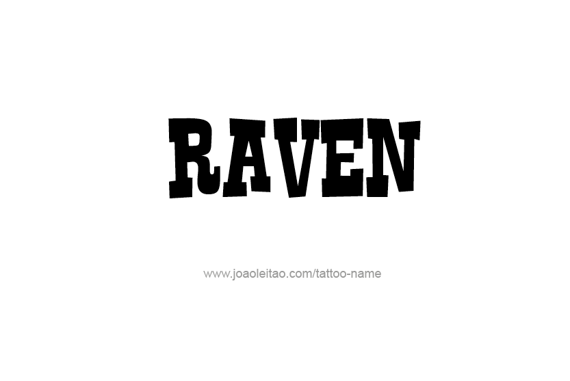 Tattoo Design Name Raven  