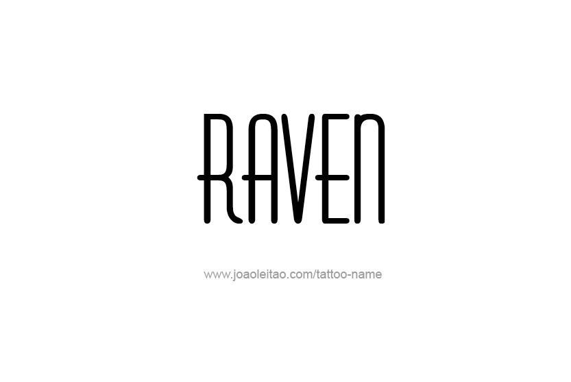 Tattoo Design Name Raven  