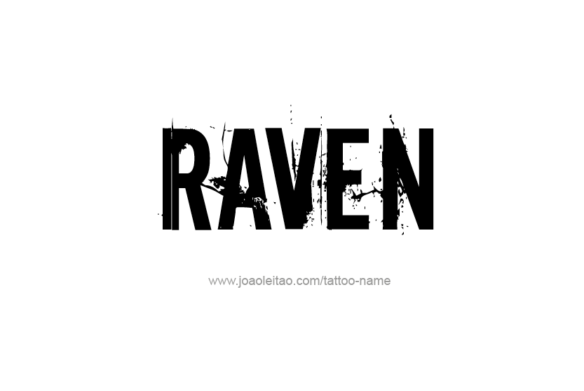 Tattoo Design Name Raven  