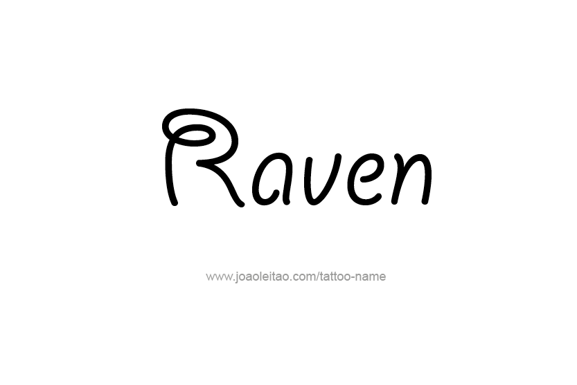 Tattoo Design Name Raven  