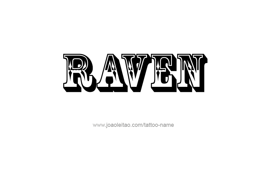 Tattoo Design Name Raven  