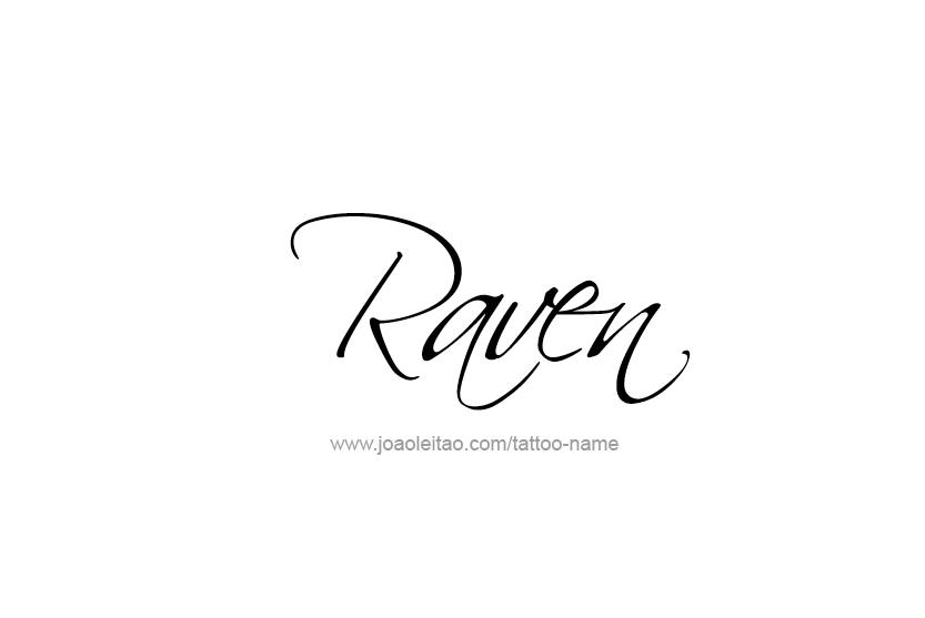 Tattoo Design Name Raven  