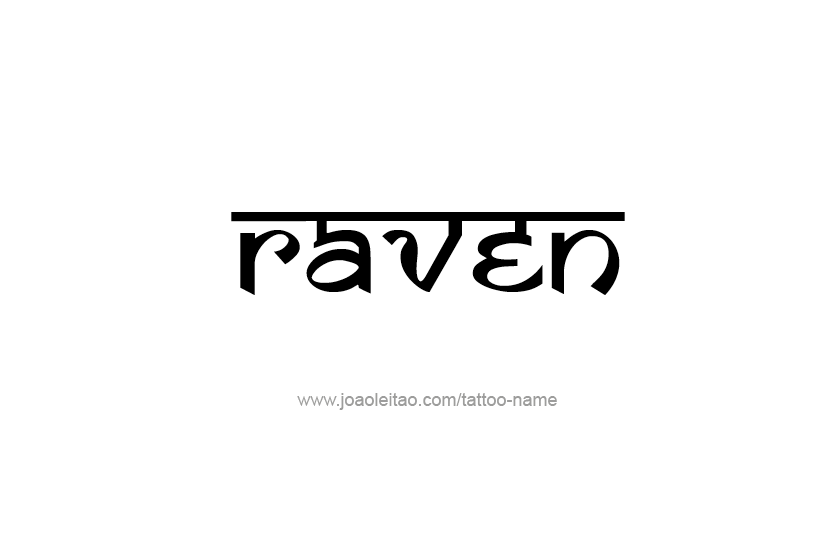 Tattoo Design Name Raven  