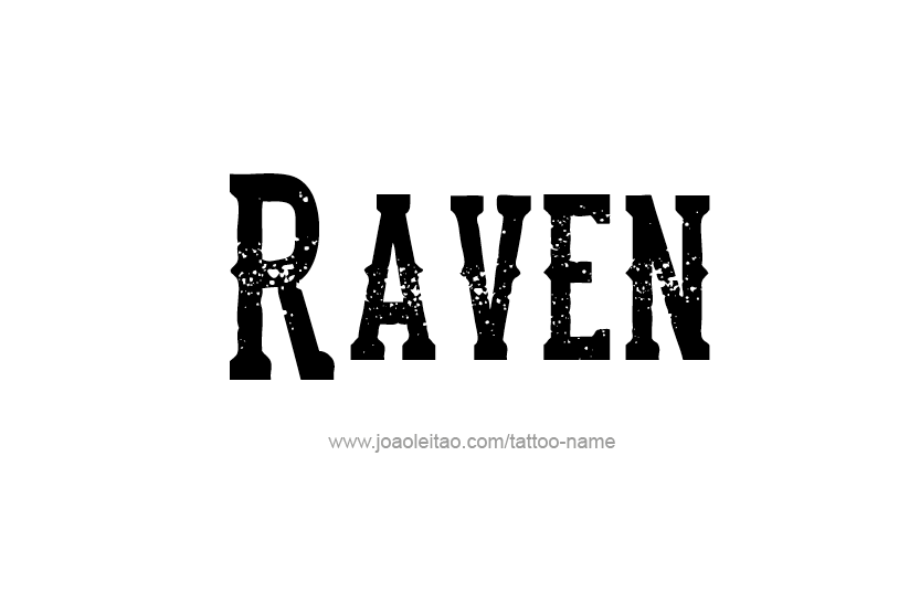 Tattoo Design Name Raven  