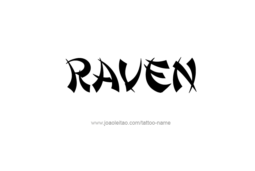 Tattoo Design Name Raven