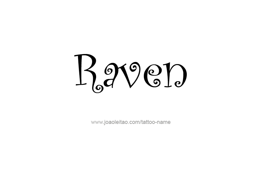 Tattoo Design Name Raven  