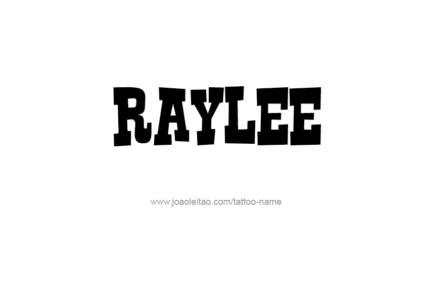 Tattoo Design Name Raylee  