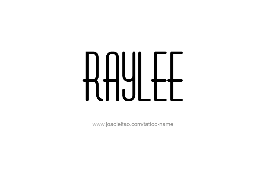 Tattoo Design Name Raylee  