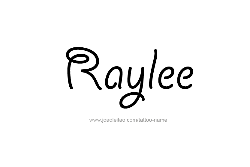 Tattoo Design Name Raylee  