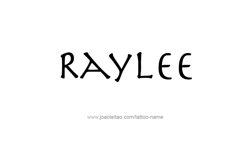 Tattoo Design Name Raylee  