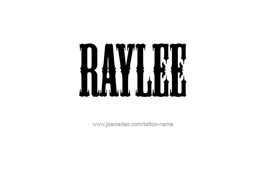 Tattoo Design Name Raylee  