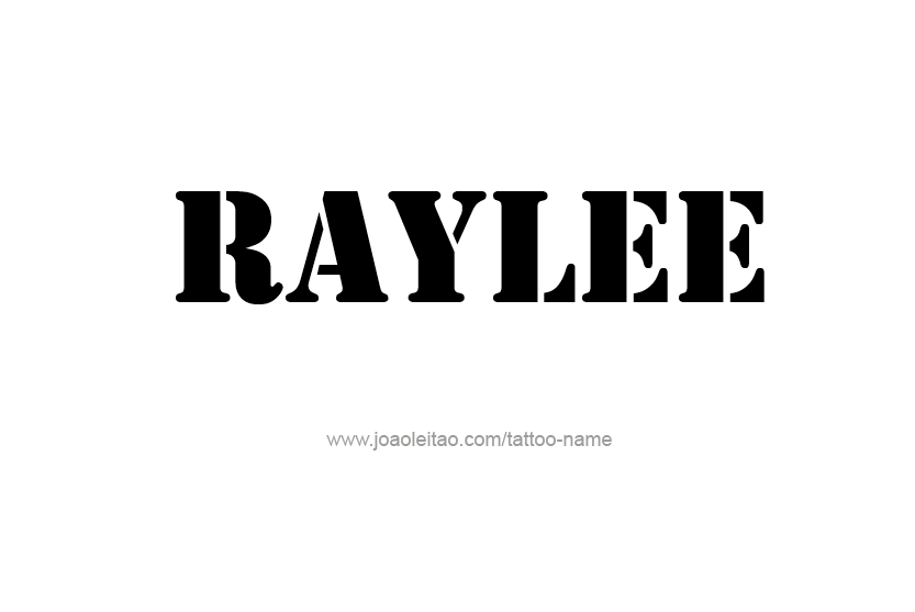 Tattoo Design Name Raylee  