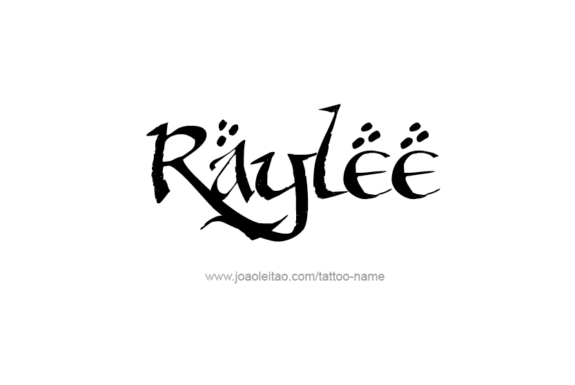 Tattoo Design Name Raylee  